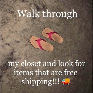 Free Shipping on Several Items in my closet